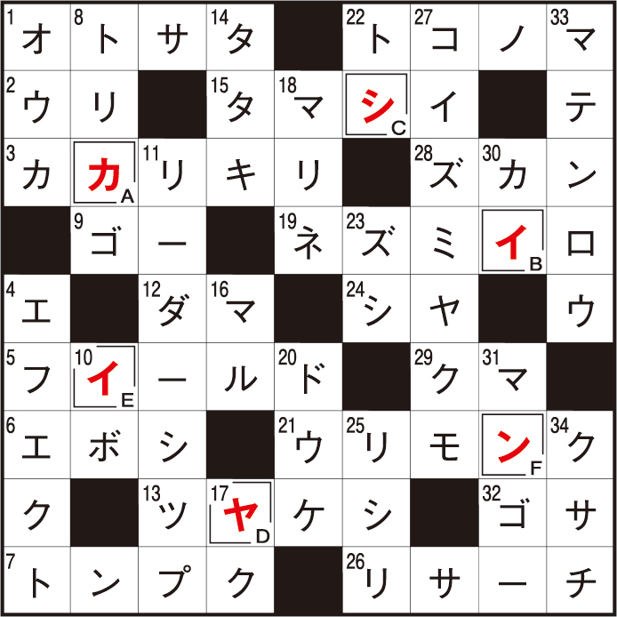 前回のパズルの答え
