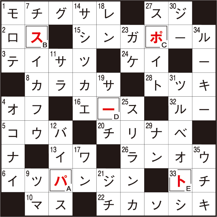 前回のパズルの答え